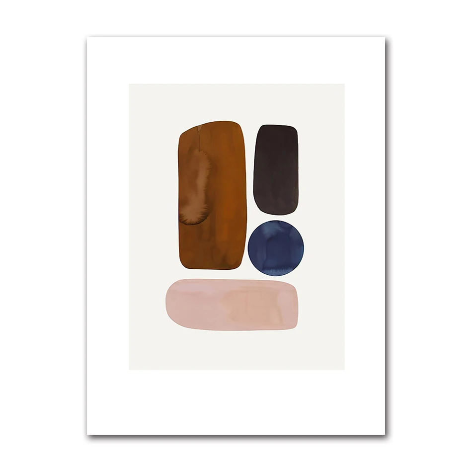 Morandi - abstrakcyjna linia w pomarańczu żółty
