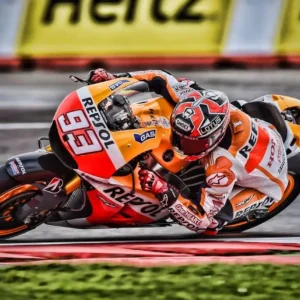 Plakat Moto GP wyścigi motocyklowe Wzór 1