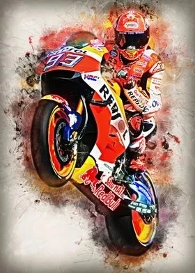 Plakat z motocyklem do salonu Czarny