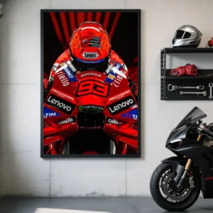 Plakat Marc Marquez MotoGP – mistrz #93 Wzór 1