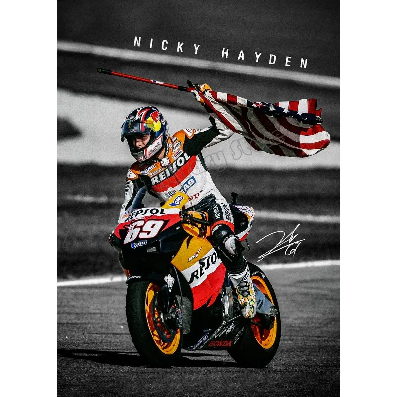 Legendy MotoGP - plakat motocyklowy Wzór 6