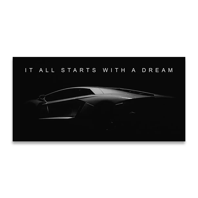Plakat motoryzacyjny na płótnie do salonu Wzór 1