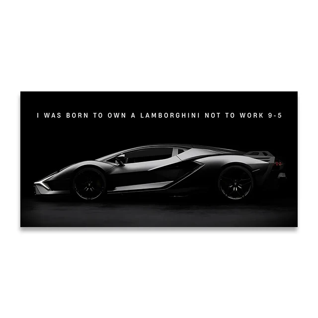 Plakat motoryzacyjny na płótnie do salonu Wzór 6