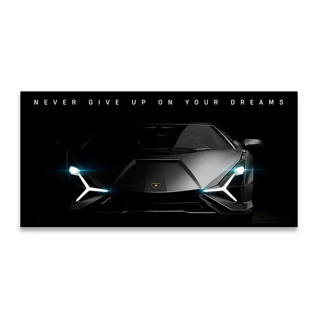 Plakat motoryzacyjny na płótnie do salonu Wzór 7