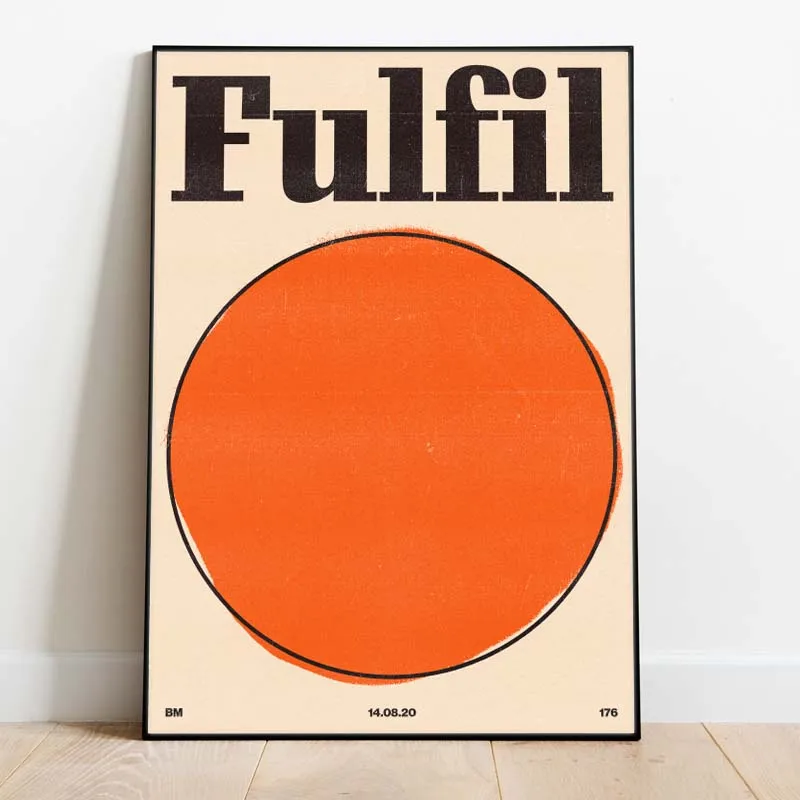 Motywacyjne cytaty w stylu retro – plakat typograficzny Wzór 11