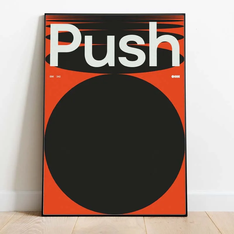 Motywacyjne cytaty w stylu retro – plakat typograficzny Wzór 5