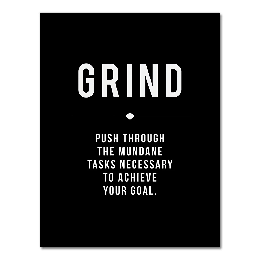 Plakat motywacyjny Grind Hustle Success do biura 02