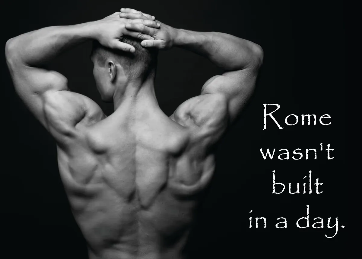 Plakat motywacyjny fitness z cytatem Wzór 10