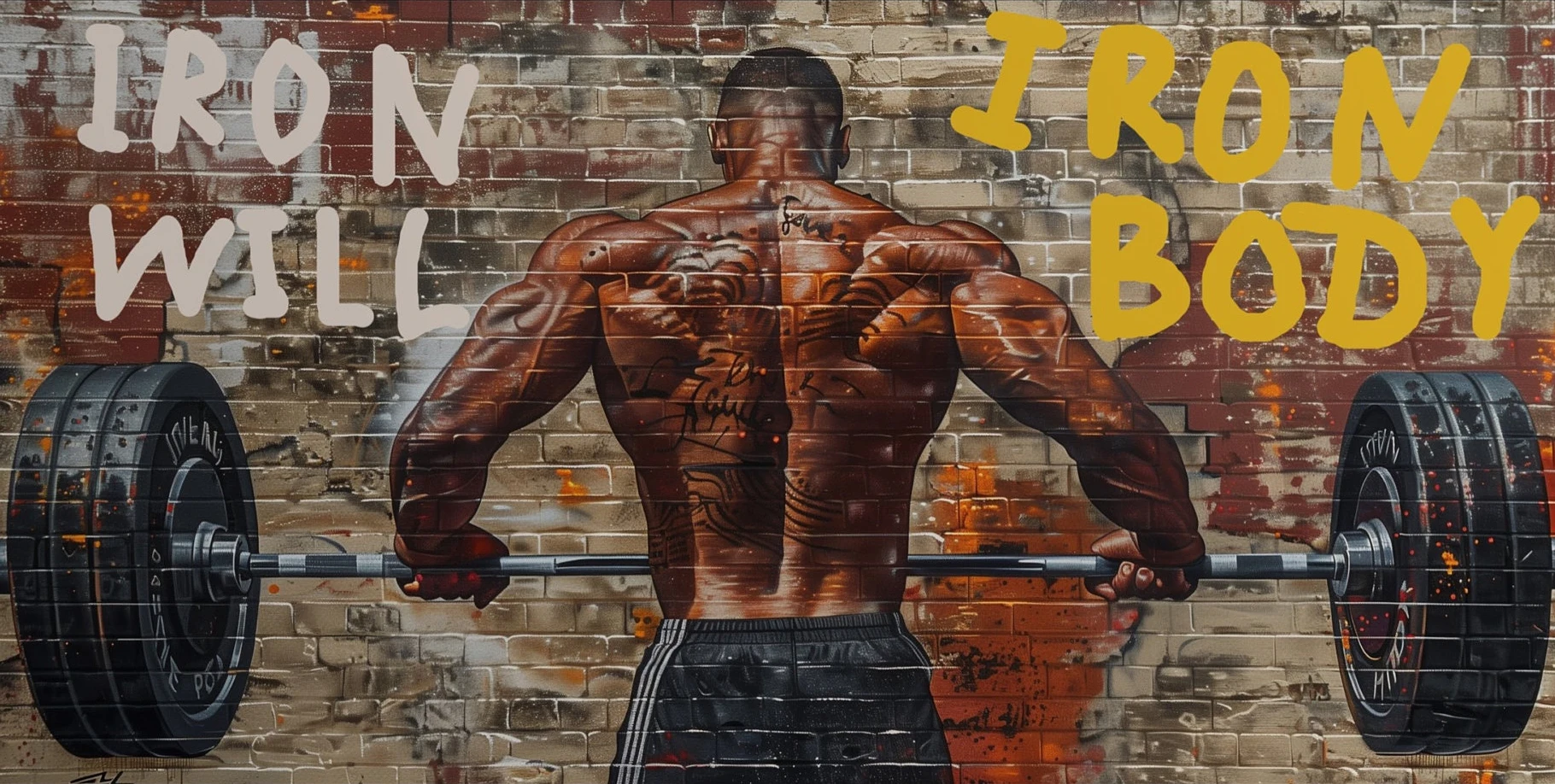 Motywacyjny Plakat Fitness na Siłownię Wzór 2