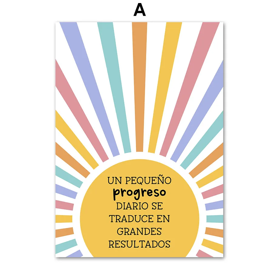 Plakat motywacyjny growth mindset do biura Wzór 1