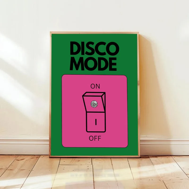 Plakat z motywacyjnym napisem w stylu retro Wzór 1