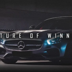 Chase Your Dream - plakat motywacyjny z luksusowym samochodem sportowym Wzór 1