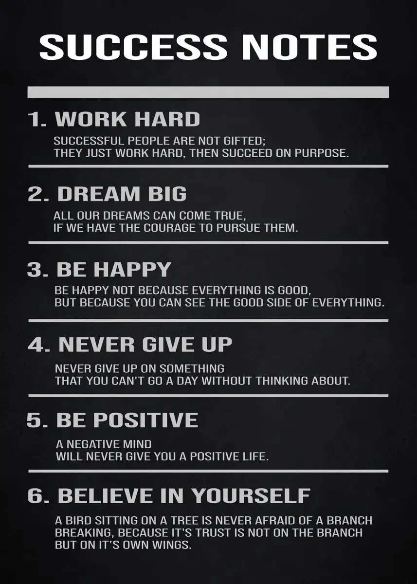 Plakat motywacyjny vintage Stay Positive Don't Quit Wzór 2