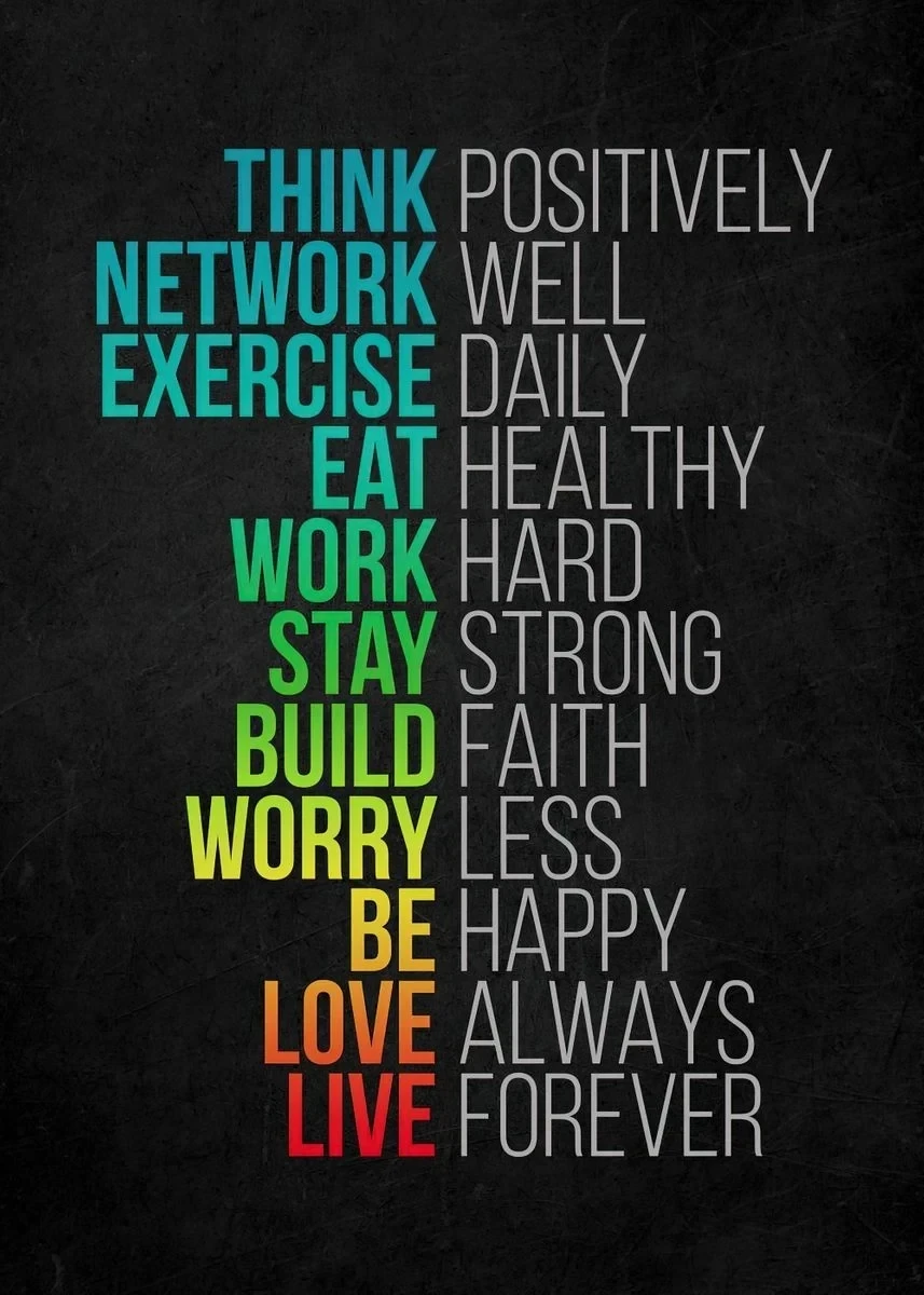 Plakat motywacyjny vintage – Stay Positive, Just Don’t Quit Wzór 10