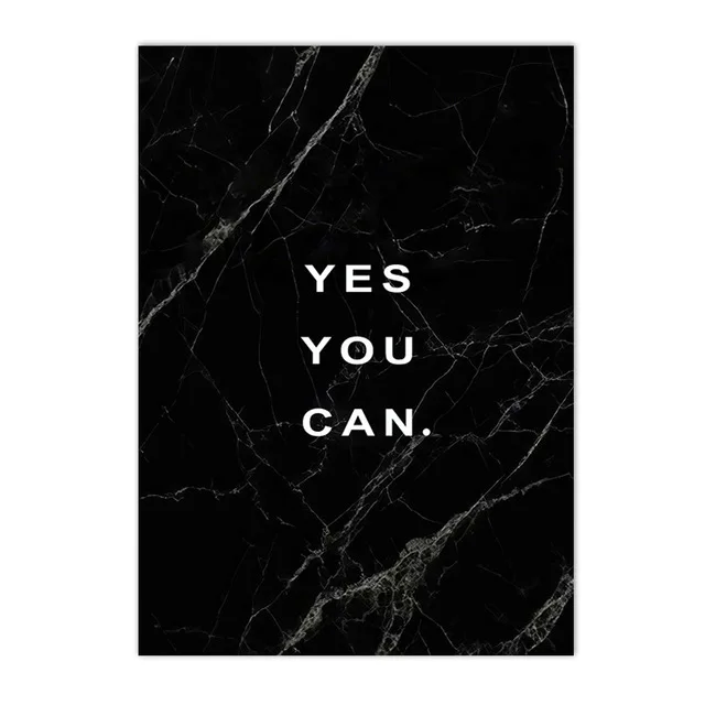 Plakat motywacyjny Yes You Can Wzór 3