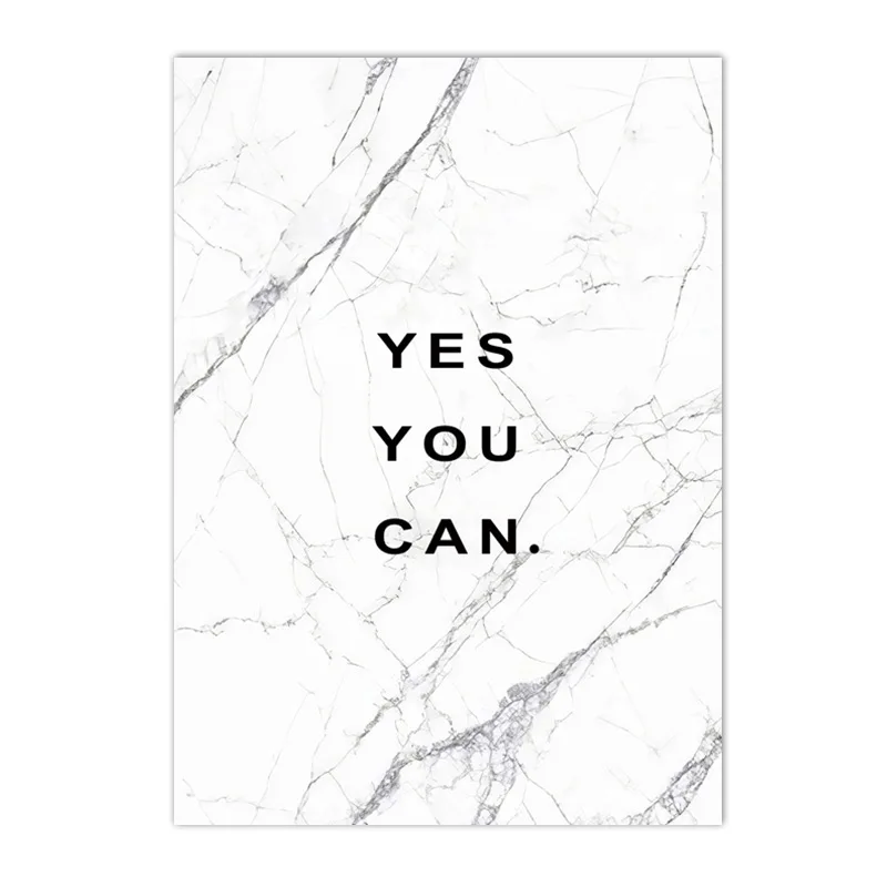 Plakat motywacyjny Yes You Can Wzór 4