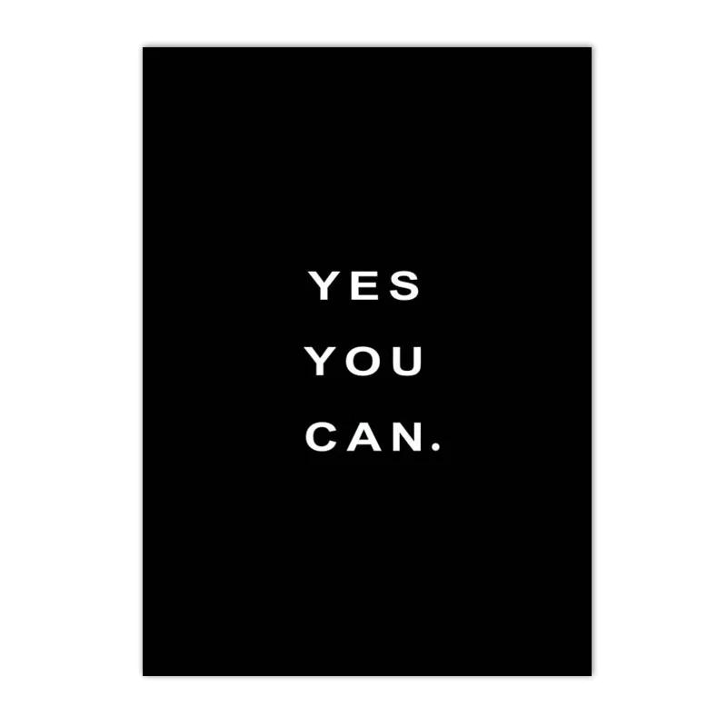 Plakat motywacyjny Yes You Can Wzór 8