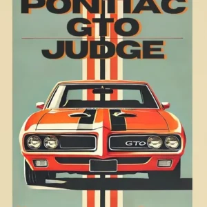 Klasyczne muscle cars - plakat retro Czarny