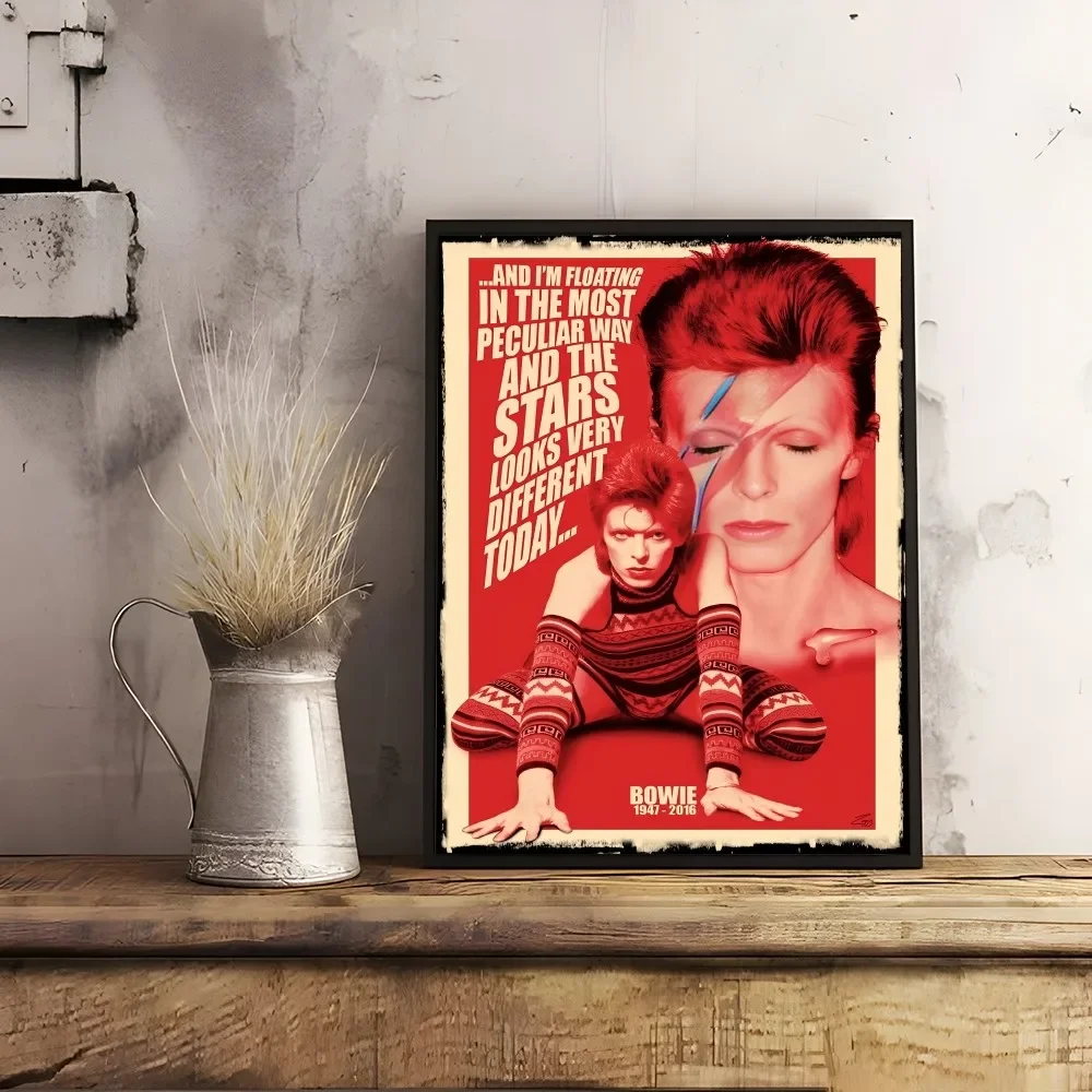 Plakat z muzyczną ikoną w stylu retro Czerwony