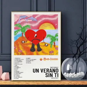 Plakat muzyczny w stylu aesthetic na ścianę Wzór 1