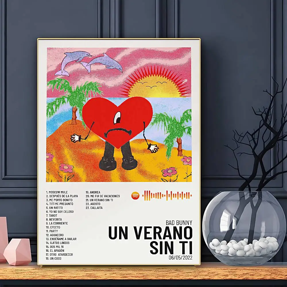 Plakat muzyczny w stylu aesthetic na ścianę Wzór 1