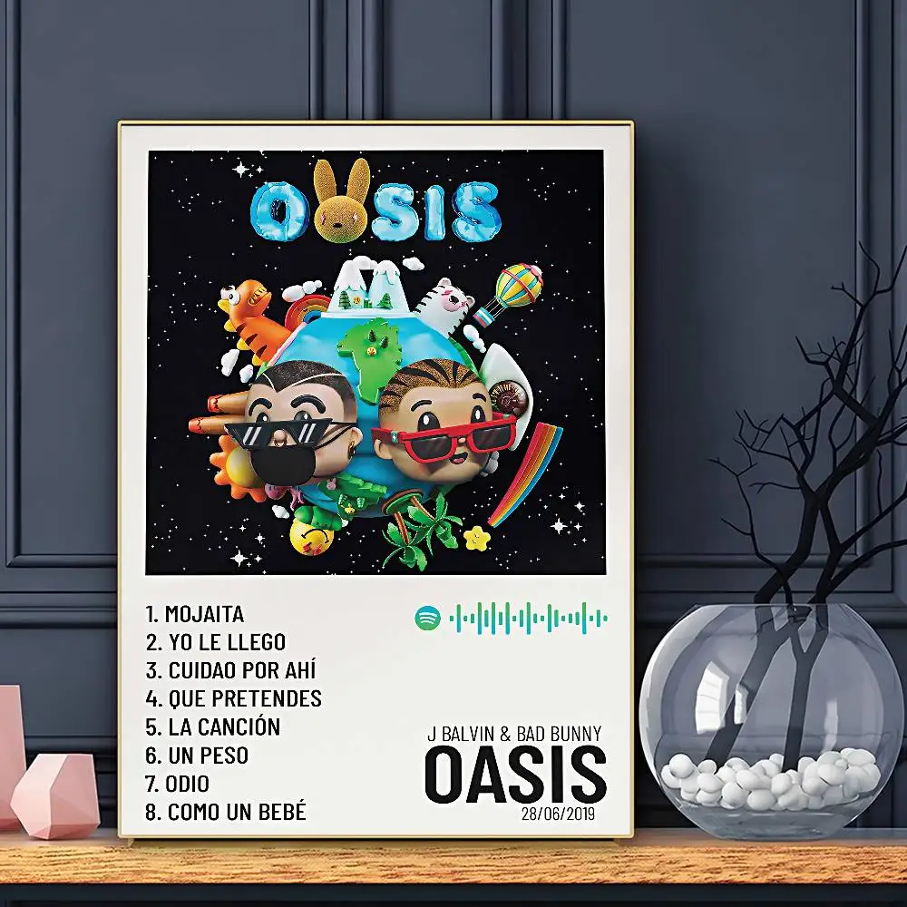 Plakat muzyczny w stylu aesthetic na ścianę Wzór 7