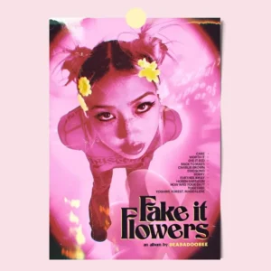 Plakat muzyczny Beabadoobee Fake It Flowers Khaki