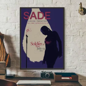 Plakat Muzyczny POP w Stylu Retro Wzór 1
