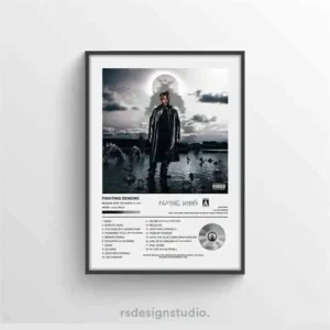 Plakat muzyczny rapera w stylu hip-hop Czarny