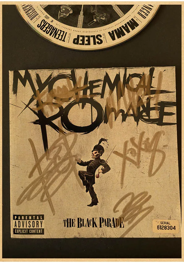 Plakat My Chemical Romance w stylu vintage Wzór 1