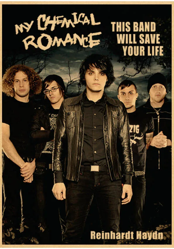 Plakat My Chemical Romance w stylu vintage Wzór 8