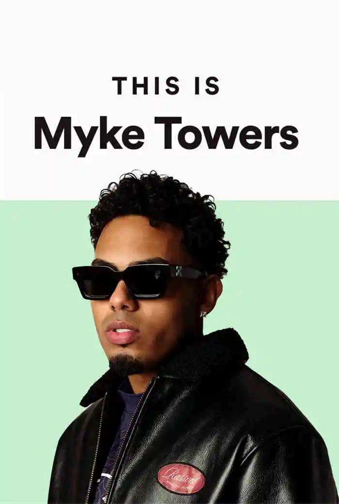 Plakat Myke Towers - muzyka pop Wzór 3