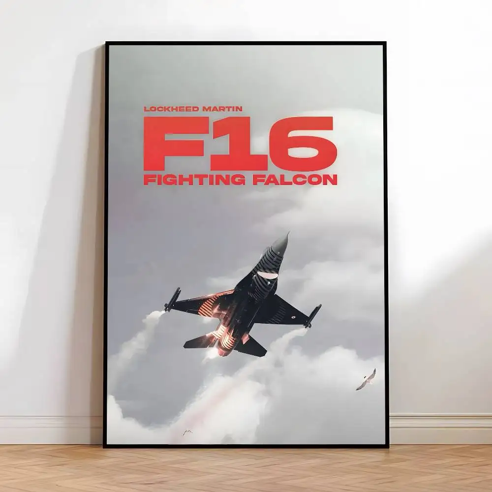 Plakat myśliwiec - nowoczesna dekoracja lotnicza Przezroczysty