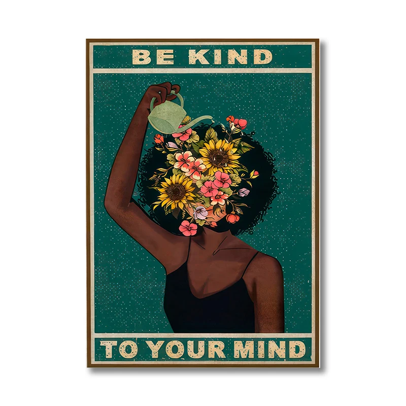 Plakat z napisem Lose Your Mind Find Your Soul Jasnoszary