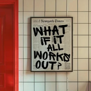 Plakat What If Everything Goes Well Wzór 1