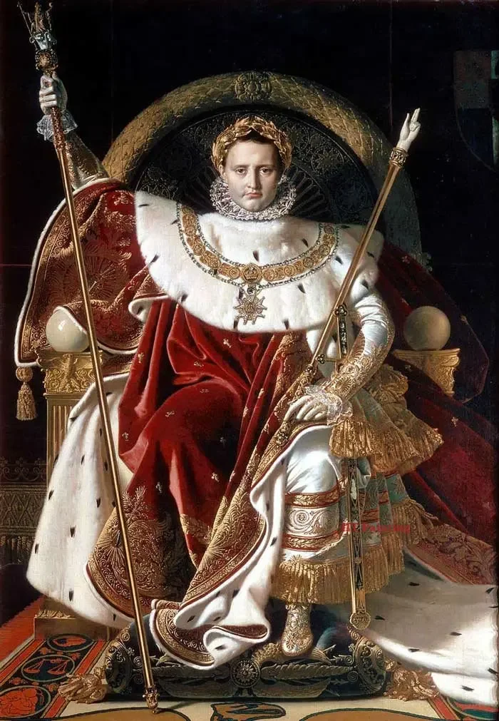 Plakat Napoleon Bonaparte w stylu vintage Wzór 10