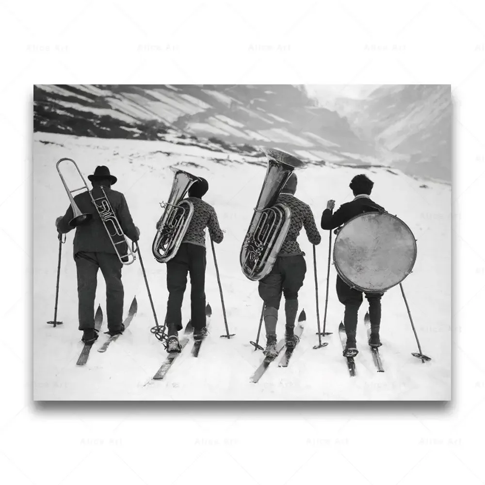 Vintage plakat narciarski Jasny