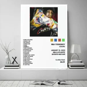 Plakat NBA YoungBoy okładka albumu rap Wzór 1