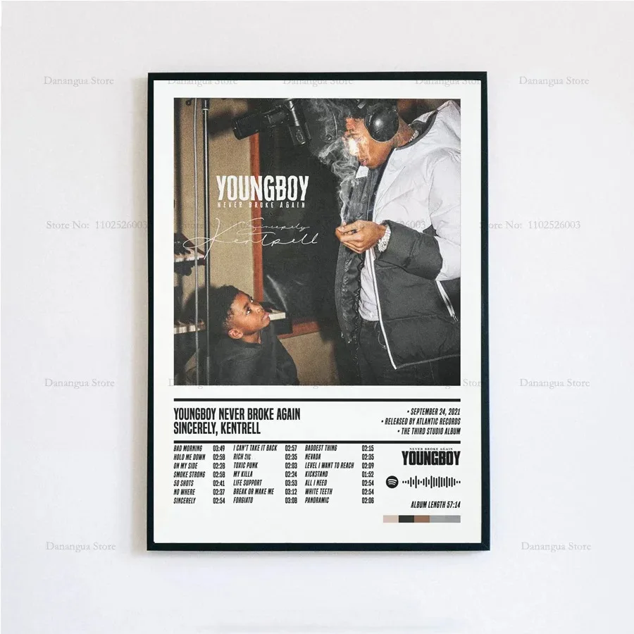 Plakat NBA YoungBoy okładka albumu rap Wzór 4
