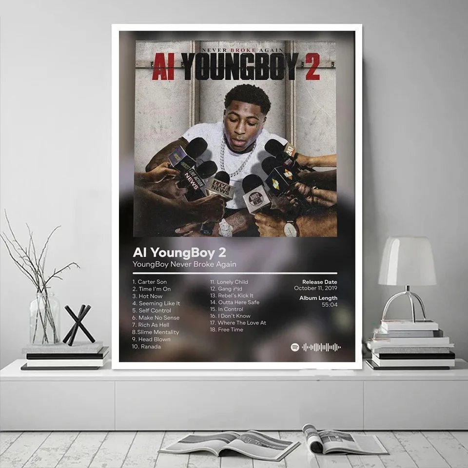 Plakat NBA YoungBoy okładka albumu rap Wzór 7