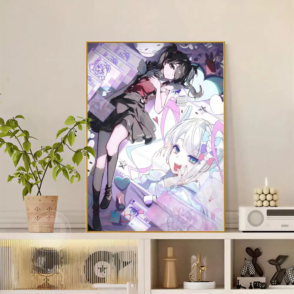 Plakat Needy Streamer Overload - anime grafika do pokoju gracza Czarny1
