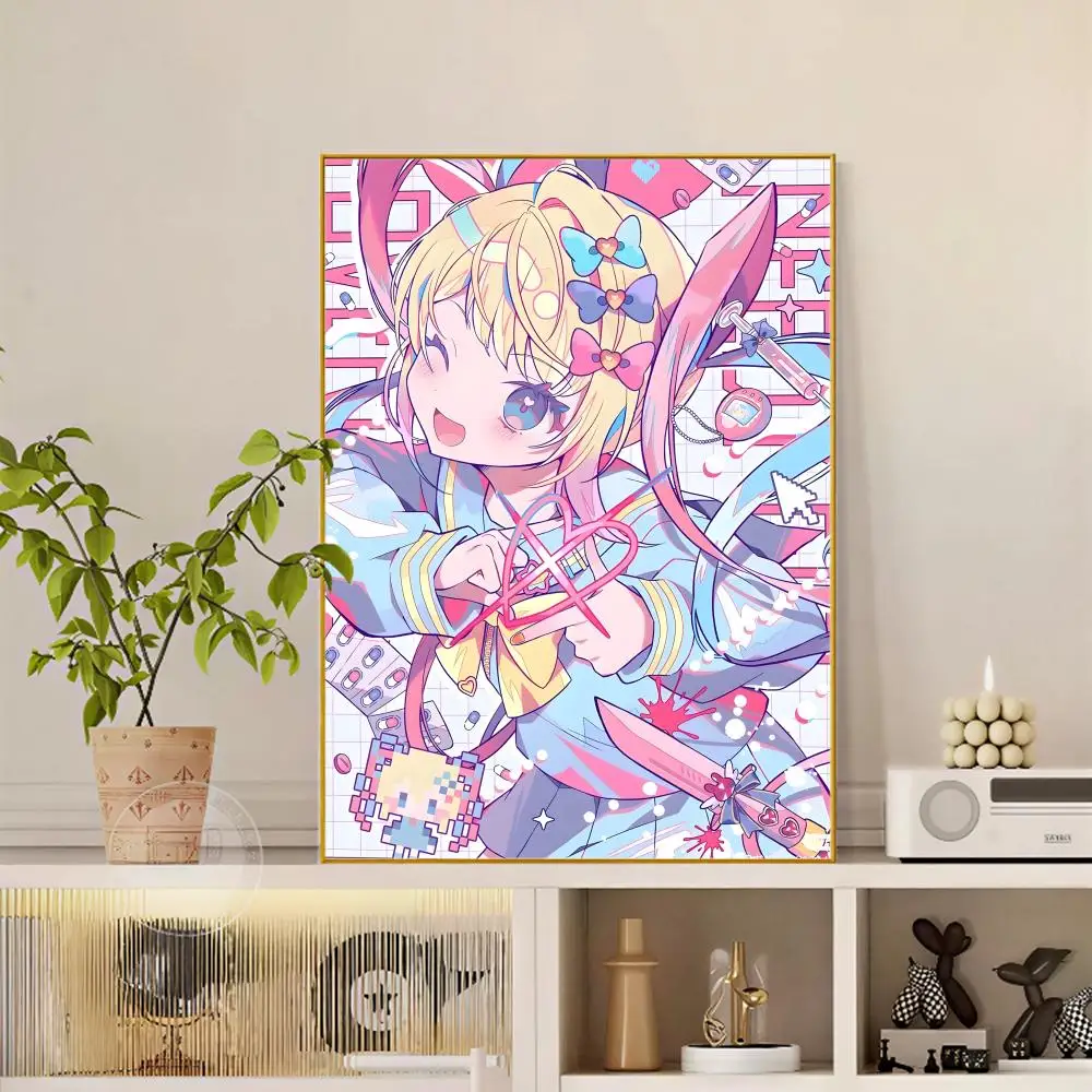 Plakat Needy Streamer Overload - anime grafika do pokoju gracza Czarny3