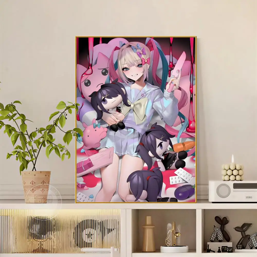 Plakat Needy Streamer Overload - anime grafika do pokoju gracza Czarny7