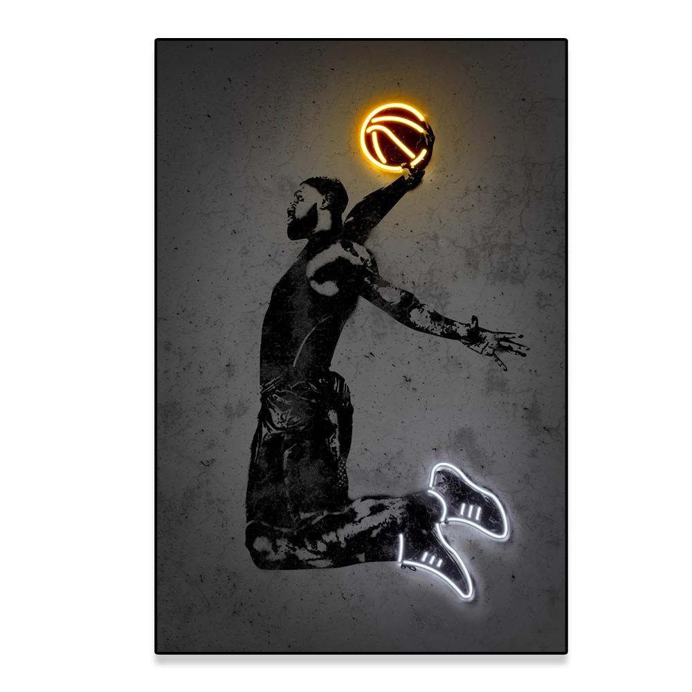 Plakat neon Mona Lisa robot Wzór 6