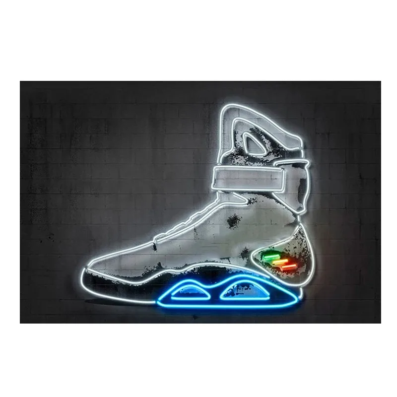 Neonowe sneakersy - plakat do pokoju chłopca Wzór 3