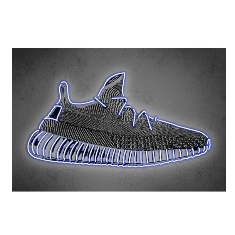 Neonowe sneakersy - plakat do pokoju chłopca Wzór 5