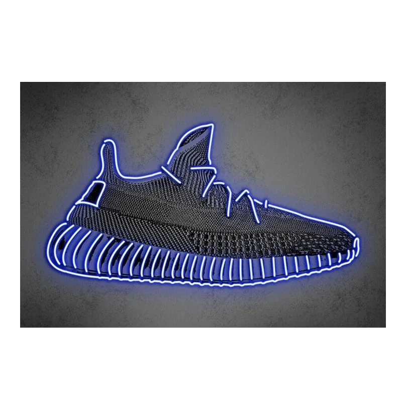 Neonowe sneakersy - plakat do pokoju chłopca Wzór 8