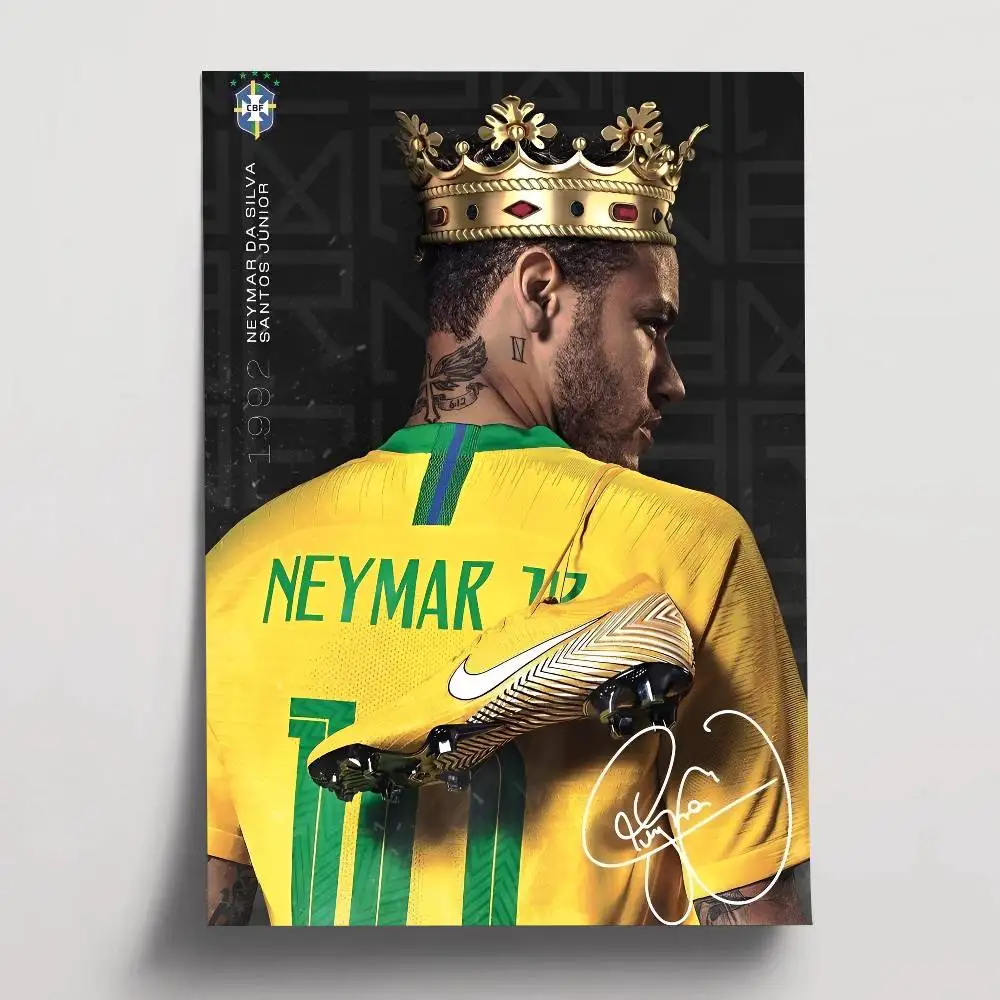 Plakat Neymar - gwiazda piłki nożnej Wzór 1