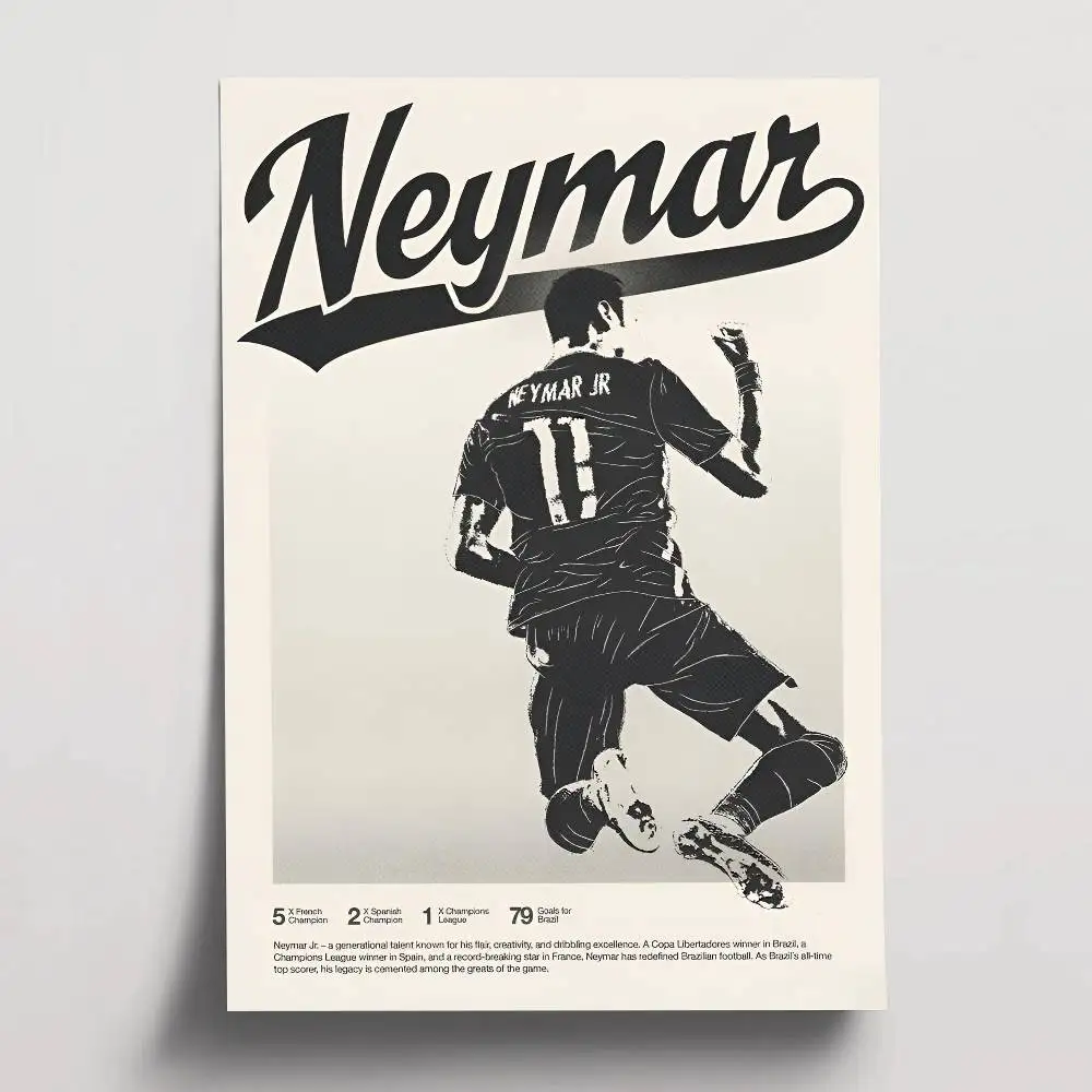 Plakat Neymar - gwiazda pilki noznej Wzór 2