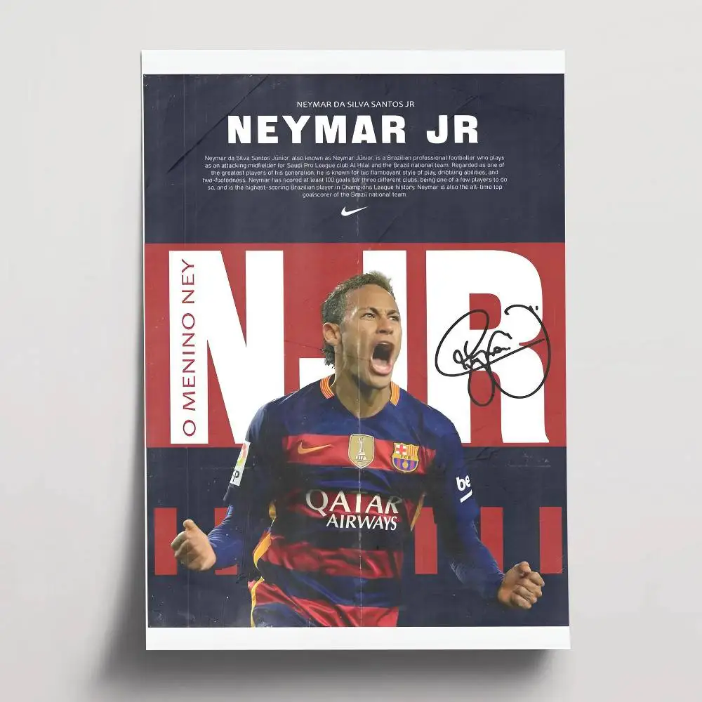 Plakat Neymar - gwiazda pilki noznej Wzór 4